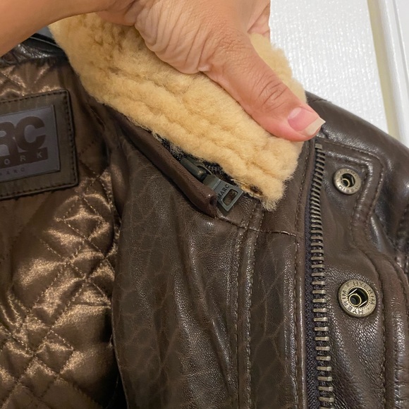 Andrew Marc NY Vintage Leather Bomber/pilot Jacket - Picture 8 of 8